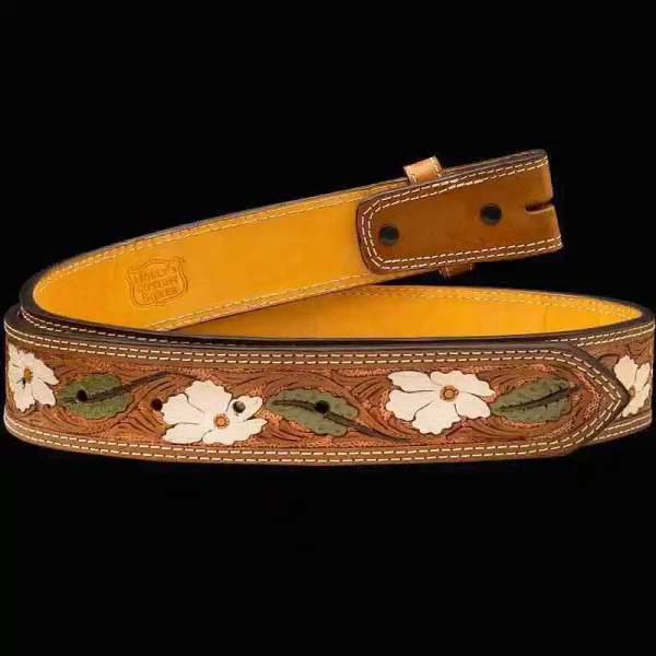 Southern Pine Leather Belt
